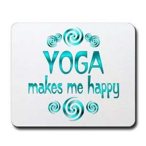 Yoga Happiness Sports Mousepad by   Sports 