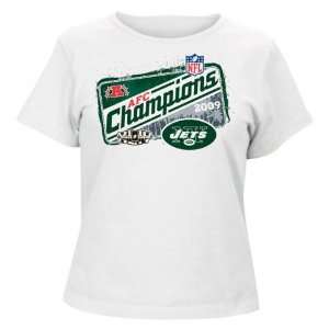 New York Jets Womens 2009 AFC Conference Champions Locker Room T 