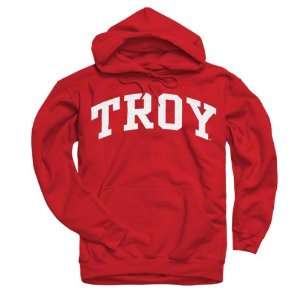  Troy State Trojans Cardinal Arch Hooded Sweatshirt Sports 