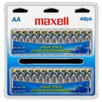 Maxell (723443) LR6 AA Alkaline Battery   48 Pack Box  