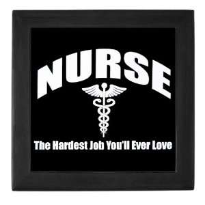  Keepsake Box Black Nurse The Hardest Job Youll Ever Love 