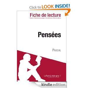 Pensées de Pascal (Fiche de lecture) (French Edition) Natacha Cerf 