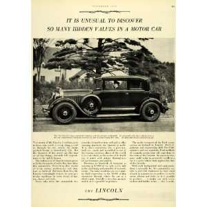  1929 Ad Lincoln Automobile Coupe Car Motor Chassis Vehicle 