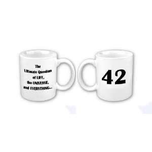  42 Mug   Hitchhikers Guide   The Ultimate Question 