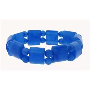  Tanker Stretch Bracelet   Blue Quartz Jewelry