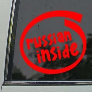  Russian Inside Red Decal Car Truck Bumper Window Red 