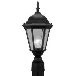 Hamilton Outdoor Post Lantern in Black Size / Bulb Type 18 H x 8 W 