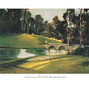 The 9th Tee Finest LAMINATED Print Ted Goerschner 30x26