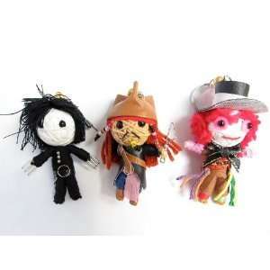  Johnny Depp Voodoo Doll Set   Keychain, Jack Sparrow 