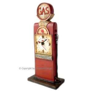   50s Retro Red Gas Pump Table Mantle Clock / Home Decor