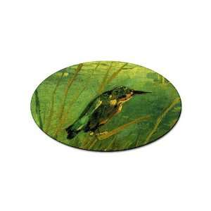 The Kingfisher By Vincent Van Gogh Oval Sticker