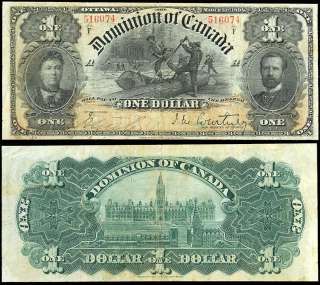 CANADA #24 1911 DOMINION OF CANADA $1 1897 VF+ CRISP *  