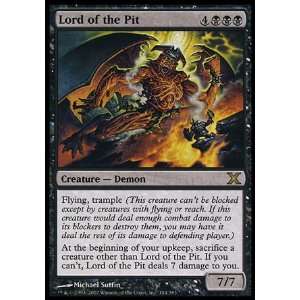   Magic the Gathering   Lord of the Pit   Tenth Edition Toys & Games