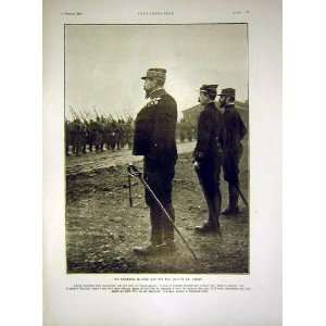  General Blesse Review Troops French Print 1915
