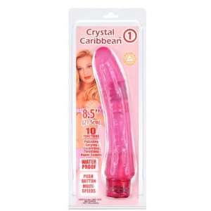  Crystal Caribbean #1 Waterproof 10 Function Jelly Massager 