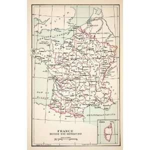  Map France Pre Revolution Normandy Brittany Poitou Languedoc Dauphin 