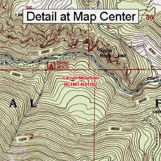   Map   Garnet Mountain, Montana (Folded/Waterproof)