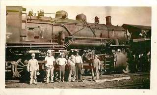 Real Photo   Railroad Engine & Crew  