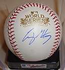   David Murphy Signed Baseball 2011 World Series WS w Pic Signing  