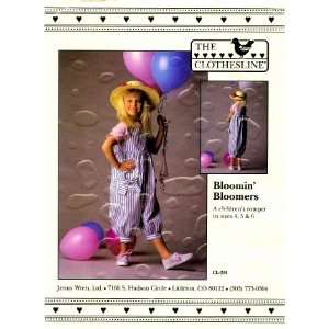  Clothesline CL 201 Sewing Pattern Girls Bloomin Bloomers Size 4   6