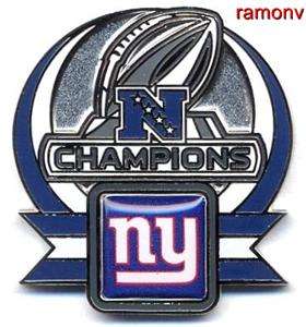   Giants NFC Champs Pin Super Bowl XLVI NY 46 champions 2011 2012  