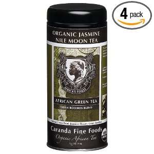   Green Tea, Organic Jasmine Nile Moon Tea, 3.2 Ounce Tins (Pack of 4