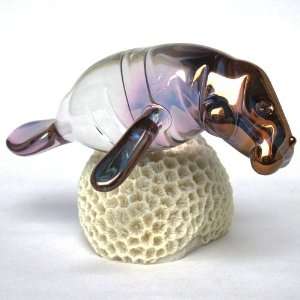  Hand Blown Glass Manatee Figurine on Coral Everything 