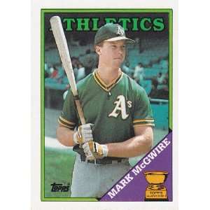  Mark McGwire 1988 Topps Baseball (Bash Bros.) (Oakland As 