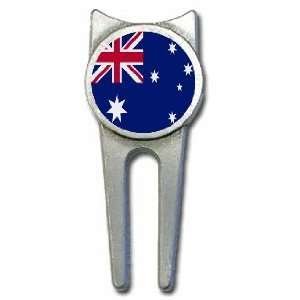 Australia flag golf divot tool
