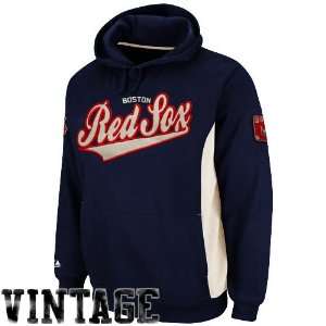   Red Sox Cooperstown Captain Hoodie   Navy Blue