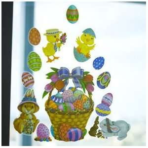  Easter Basket Glass Cling Ons Toys & Games
