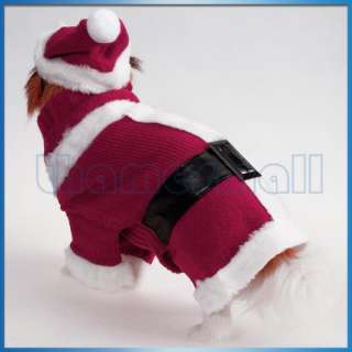   Costume Christmas Xmas Sweater Clothing Belt Design w/ Hat S  