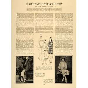  1925 Article Country Fashion Anne Shirley Molloy Fabric 