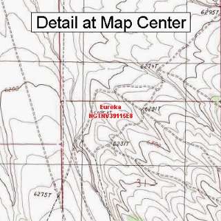   Quadrangle Map   Eureka, Nevada (Folded/Waterproof)