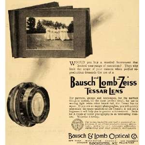 1911 Ad Bausch Lomb Zeiss Camera Tessar Lens Optical   Original Print 