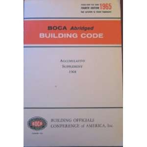  Building Code Accumulative Supplement BOCA Books