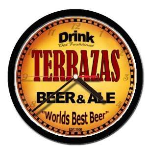  TERRAZAS beer and ale cerveza wall clock 