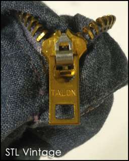   have an old metal talon zipper as well as a donut hole slide fastener