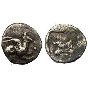  Teos, Ionia, c. 412   407 B.C.; Silver Tetartemorion Toys 