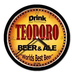  TEODORO beer and ale cerveza wall clock 