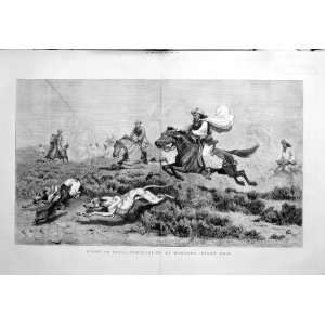   1880 Sport India Fox Hunting Mustung Bolan Pass Hounds