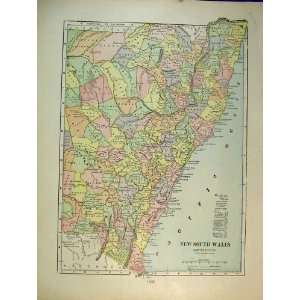   1901 Map New South Wales Australia West South