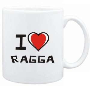  Mug White I love Ragga  Music