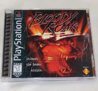 Bloody Roar (PlayStation, 1998) PS1 PS2 PS3 Black.Label Complete 