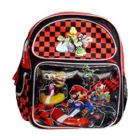  Super Mario Backpack   Full size Mario Kart School 