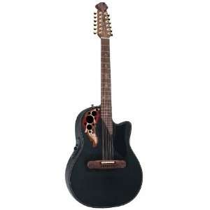   2088GT   12 String Acoustic Elec Guitar   Black Musical Instruments