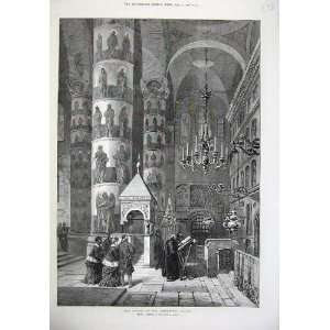   1874 Church Assumption Moscow Russia People Fine Art
