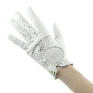 birdie Golf Glove White 100% Genuine Leather Womens Right /Left Hand 