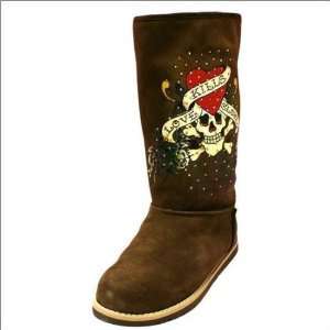  Ed Hardy Boot Strap Brown 7 brown Automotive