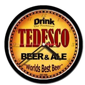  TEDESCO beer and ale cerveza wall clock 